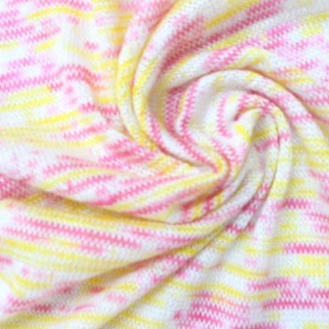 Pink Marl Chunky Knit, Polyester, 85 gsm