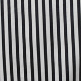 Black Vertical-Stripe Knit, Polyester