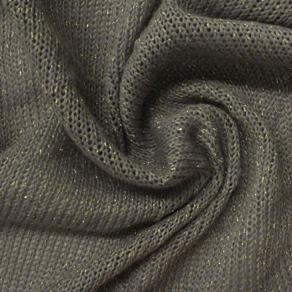 Grey Marl Chunky Knit, Polyester, 180 gsm, 160 cm, ref EF-219389