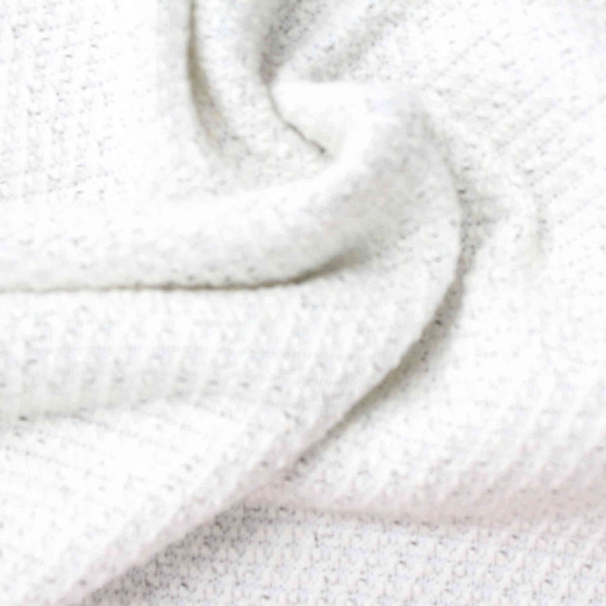 Light Grey Marl Chunky Knit, Cotton-Poly, 250 gsm