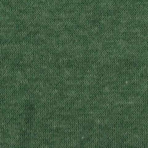 Heathered Green Marl French Terry, Poly-Cotton