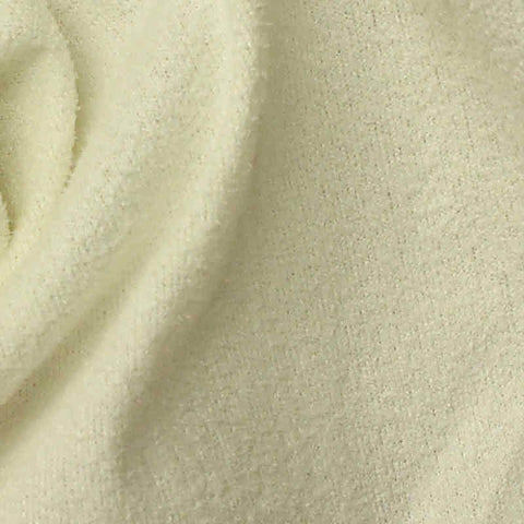Brushed Polyester Stretch Jersey Knit Fabric, 95 gsm, 150 cm — White