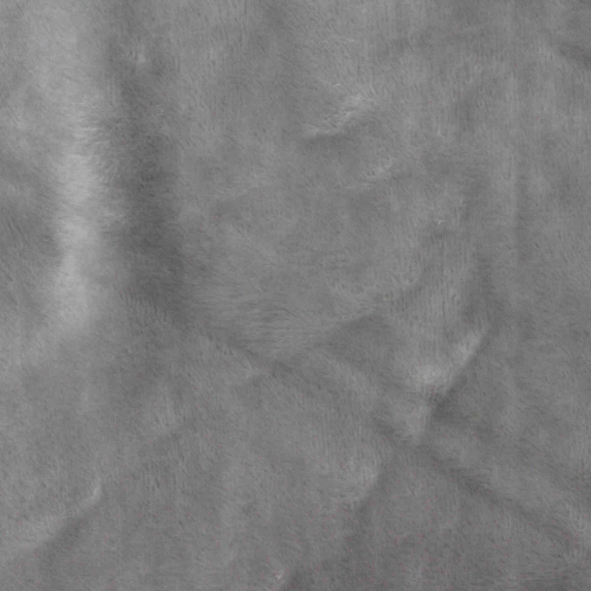 Grey Brushed Minky, Polyester