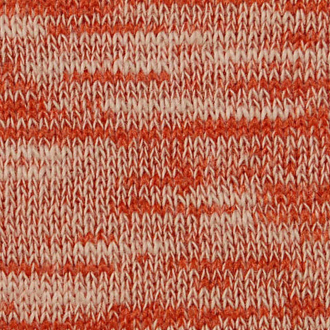 Orange Marl French Terry, Cotton-Poly