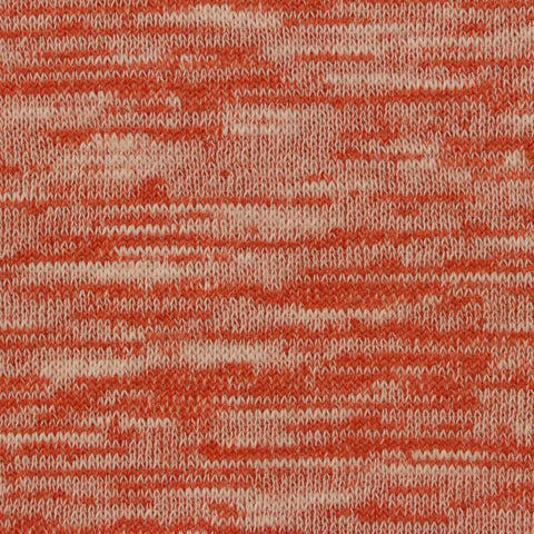 Orange Marl French Terry, Cotton-Poly