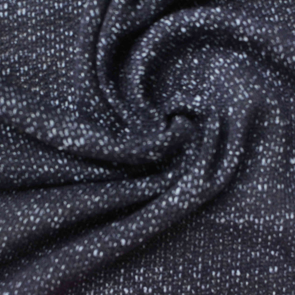 Dark Grey Marl Chunky Knit, Poly-Viscose, 240 gsm, 175 cm