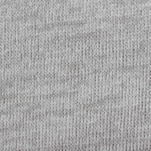Light Grey Heathered-Marl Chunky Knit, Polyester, 332 gsm