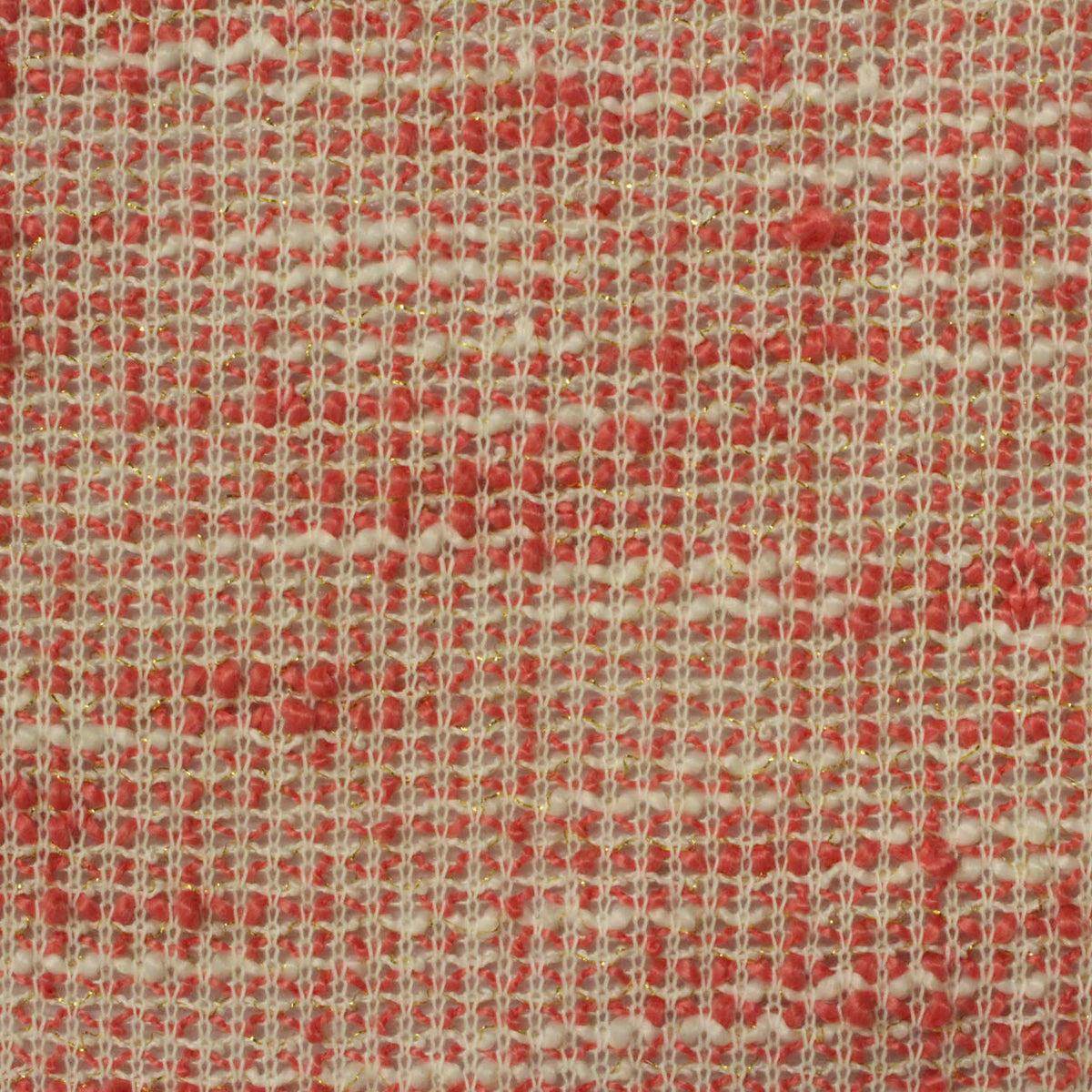 Heathered Coral Marl Chunky Knit, Polyester