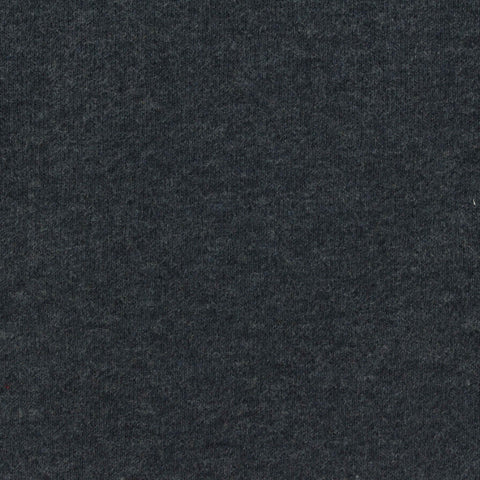 Brushed Cotton Polyester French Terry Fabric, 264 gsm, 170 cm — Grey
