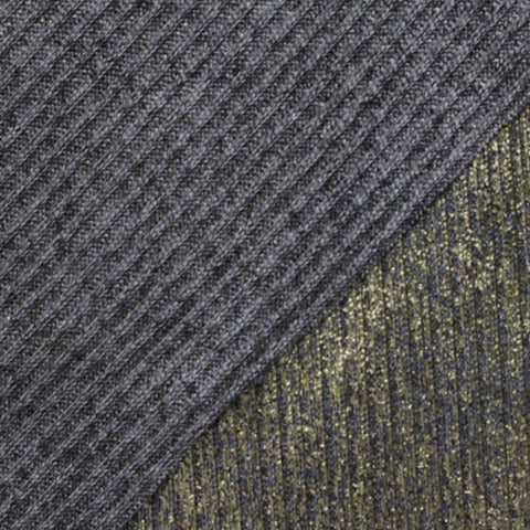 Grey Marl Rib Knit, Polyester, 190 gsm