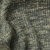 Grey Marl Rib Knit, Cotton-Poly — texture