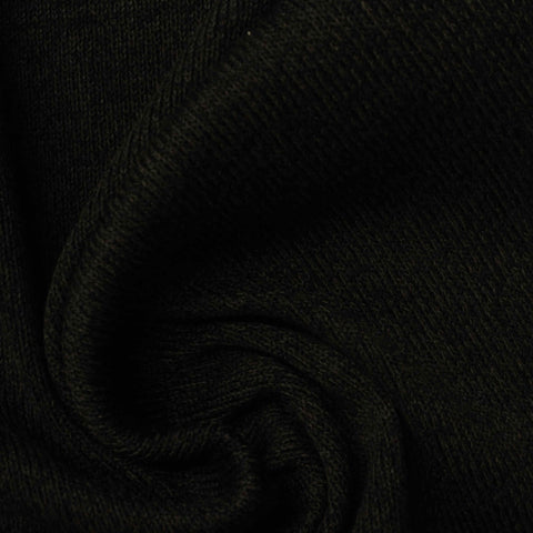 100% Polyester Rib Knit Fabric, 282 gsm, 160 cm — Green
