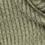 Grey Marl Rib Knit, Polyester — texture