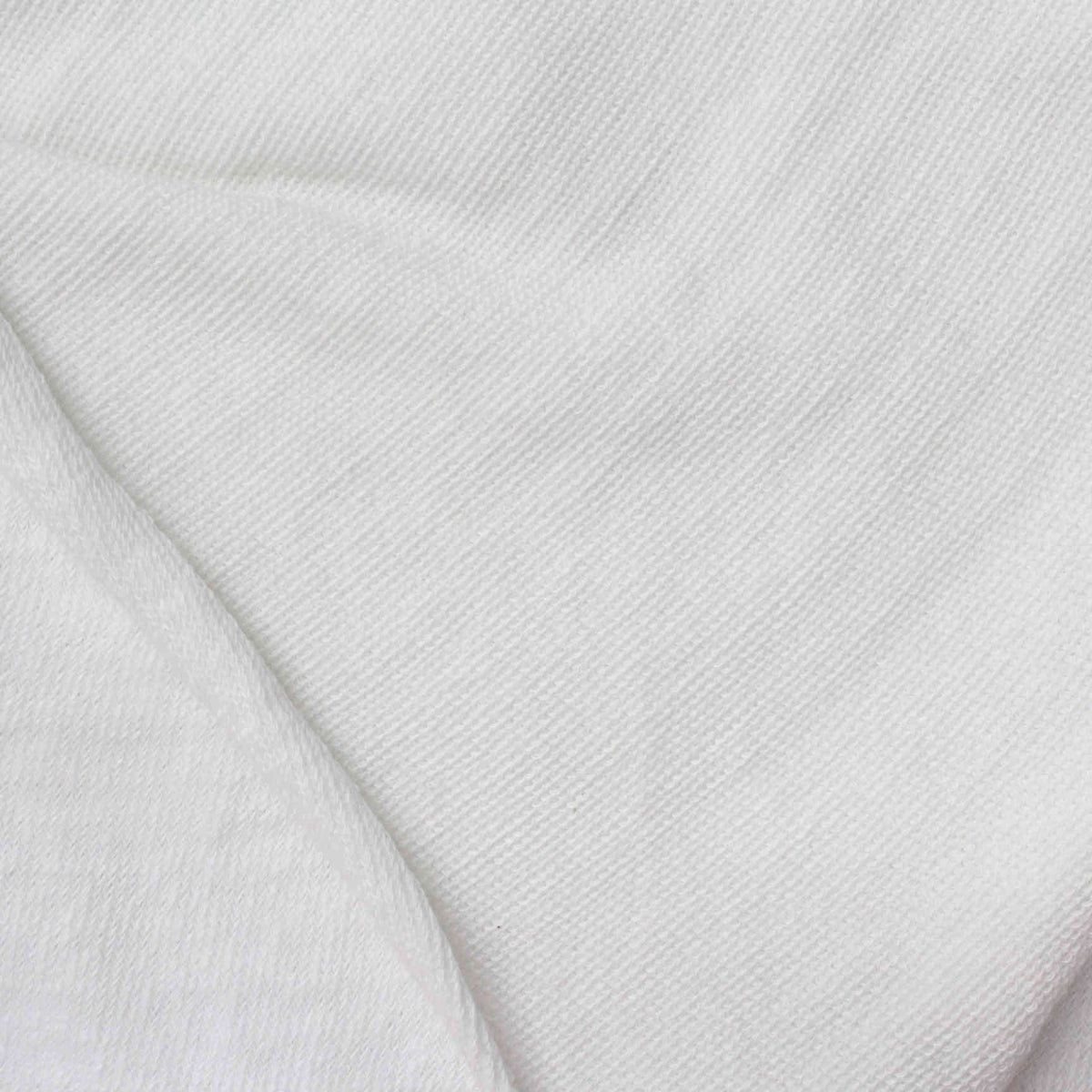 Polyester Stretch Chunky Knit Fabric, 258 gsm, 115 cm — White