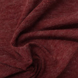 Deep Red Marl Jersey Knit, Poly-Viscose