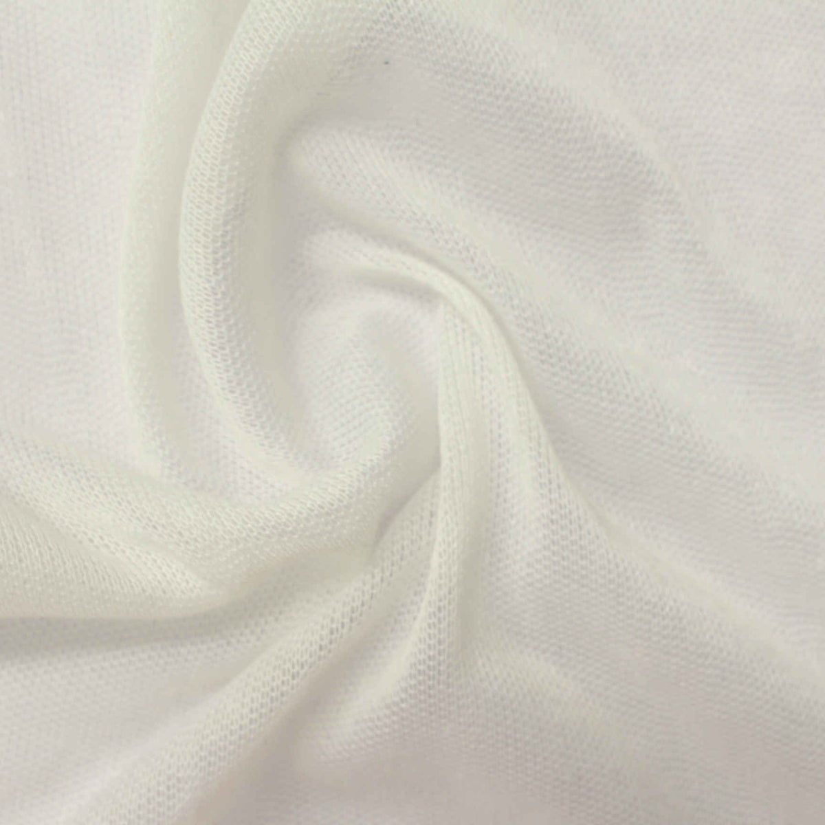 100% Polyester Jersey Knit Fabric, 110 gsm, 106 cm — White