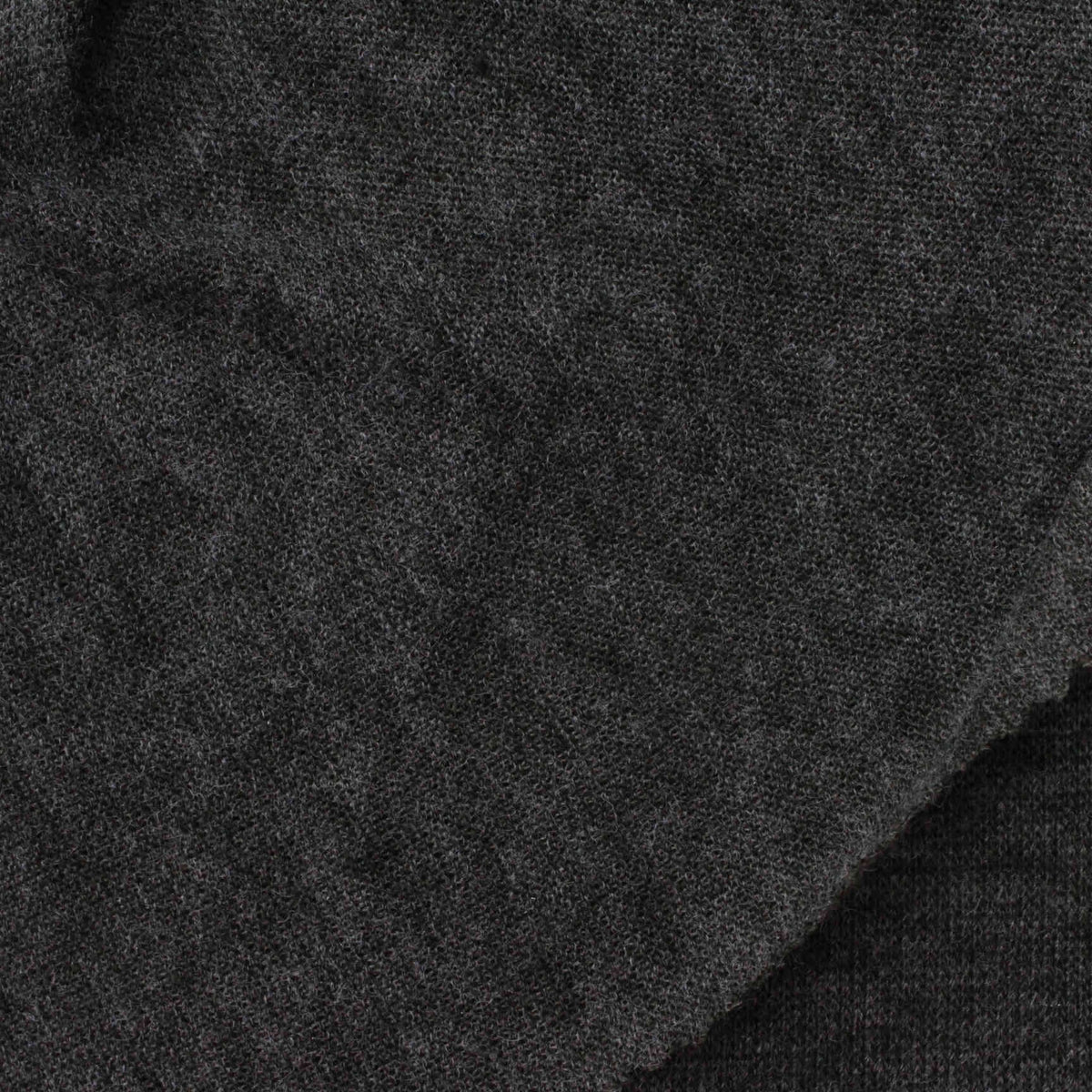 Dark Grey Marl Chunky Knit, Poly-Viscose, 130 gsm