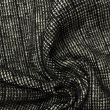 100% Polyester Chunky Knit Fabric, 200 gsm, 150 cm — Black