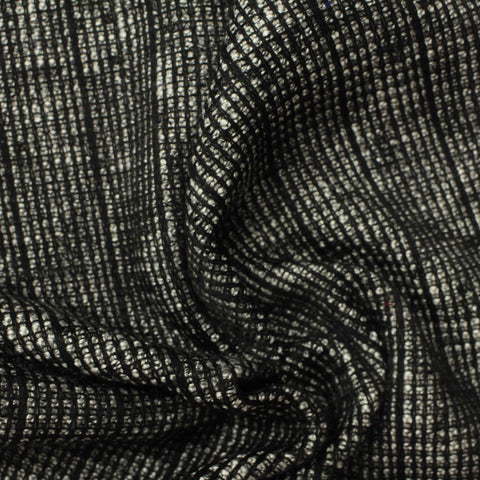 100% Polyester Chunky Knit Fabric, 200 gsm, 150 cm — Black