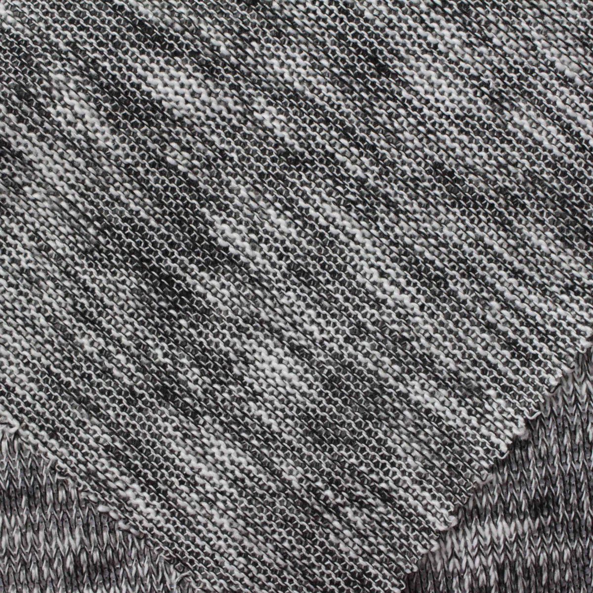 Black Marl Chunky Knit, Polyester, 360 gsm