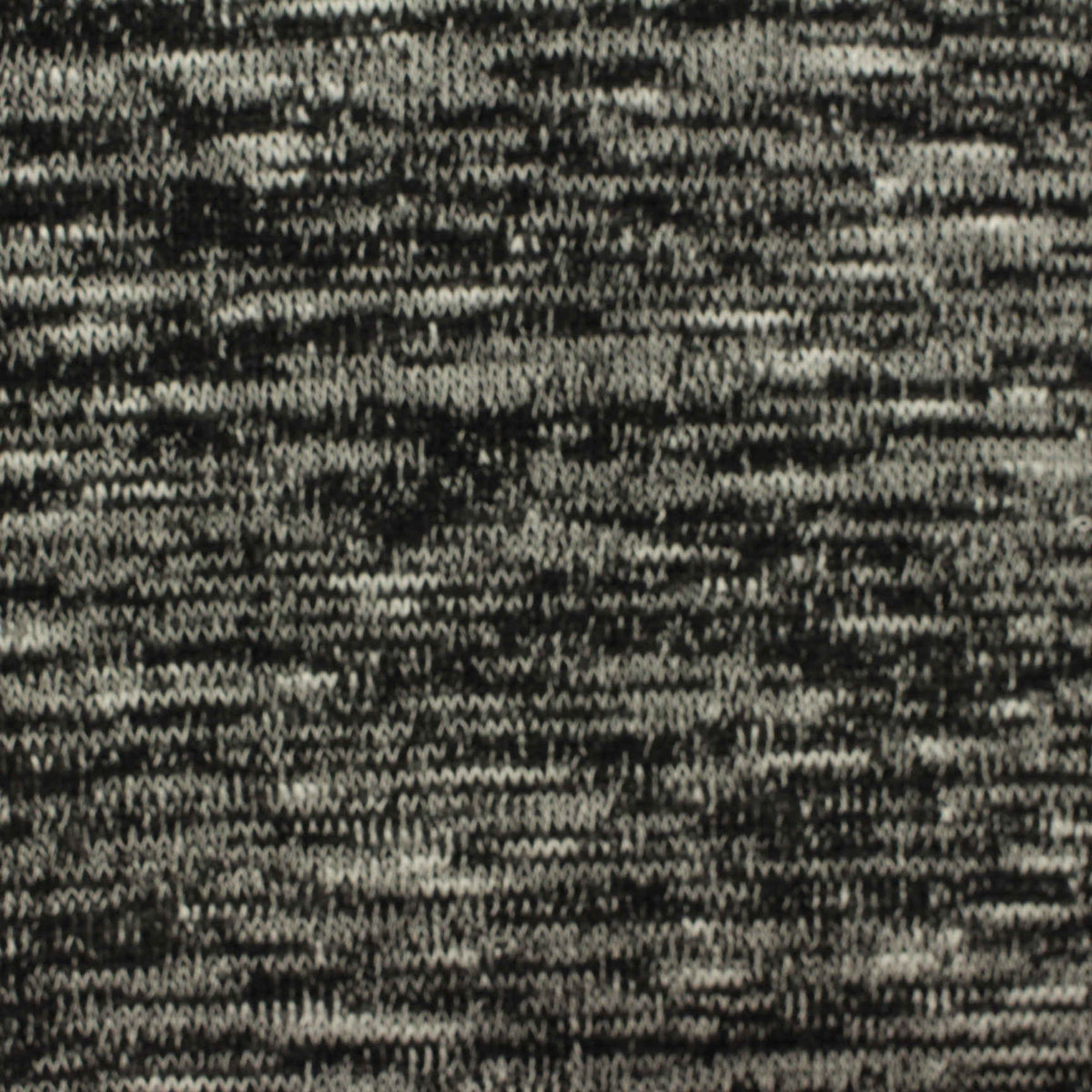 Black Marl Chunky Knit, Poly-Viscose, 240 gsm
