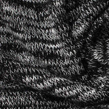 Black Marl Chunky Knit, Poly-Viscose — texture