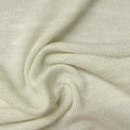 Polyester Viscose Blend Stretch Chunky Knit Fabric, 205 gsm, 160 cm — White