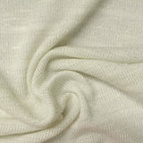 Polyester Viscose Blend Stretch Chunky Knit Fabric, 205 gsm, 160 cm — White