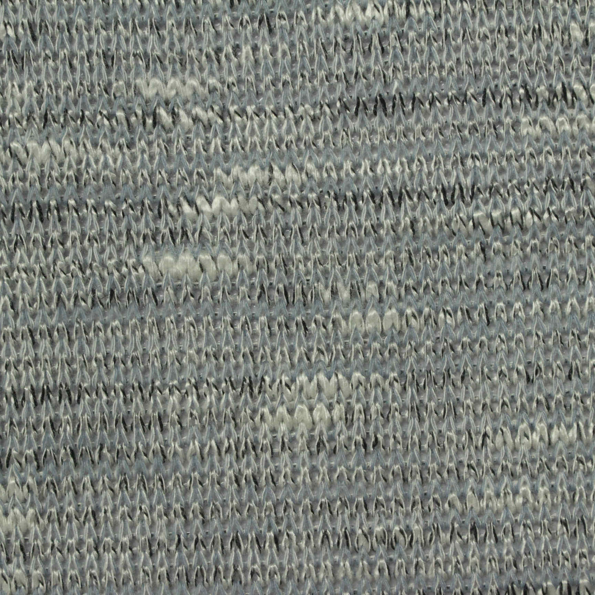 Grey Heathered-Marl Chunky Knit, Poly-Viscose, 219 gsm