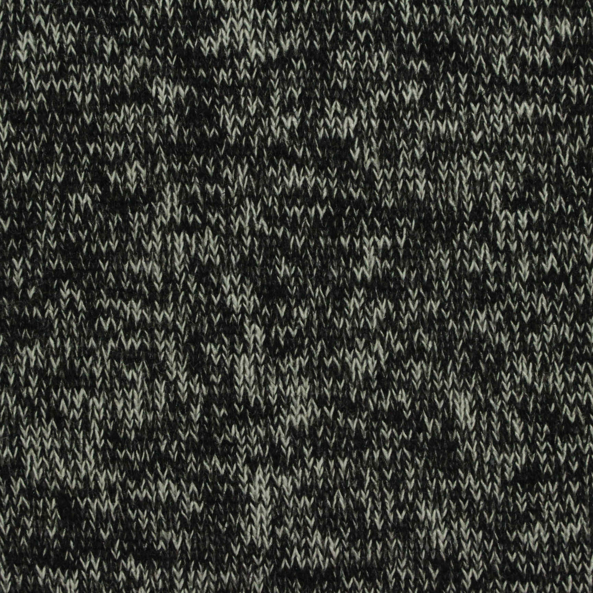 Black Marl Jersey Knit, Polyester, 265 gsm