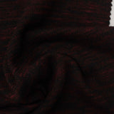 Dark Red Marl Chunky Knit, Viscose-Poly