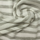 Grey Horizontal-Stripe Jersey Knit, Polyester