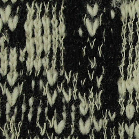 Black Abstract Jersey Knit, Cotton-Poly