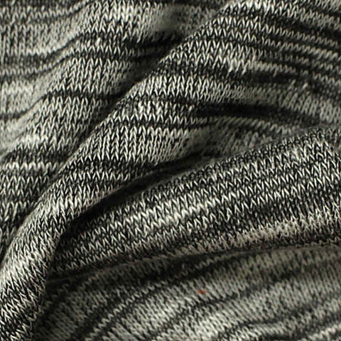 Black Marl Jersey Knit, Viscose-Poly, 180 gsm, 155 cm