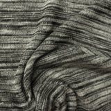 Black Marl Jersey Knit, Viscose-Poly