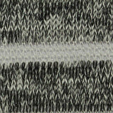 Marled Grey Horizontal-Stripe Chunky Knit, Viscose-Poly — texture