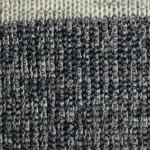 Dark Grey Horizontal-Stripe Chunky Knit, Poly-Viscose, 200 gsm