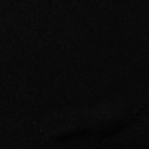 Polyester Viscose Stretch Chunky Knit Fabric, 189 gsm, 160 cm — Black
