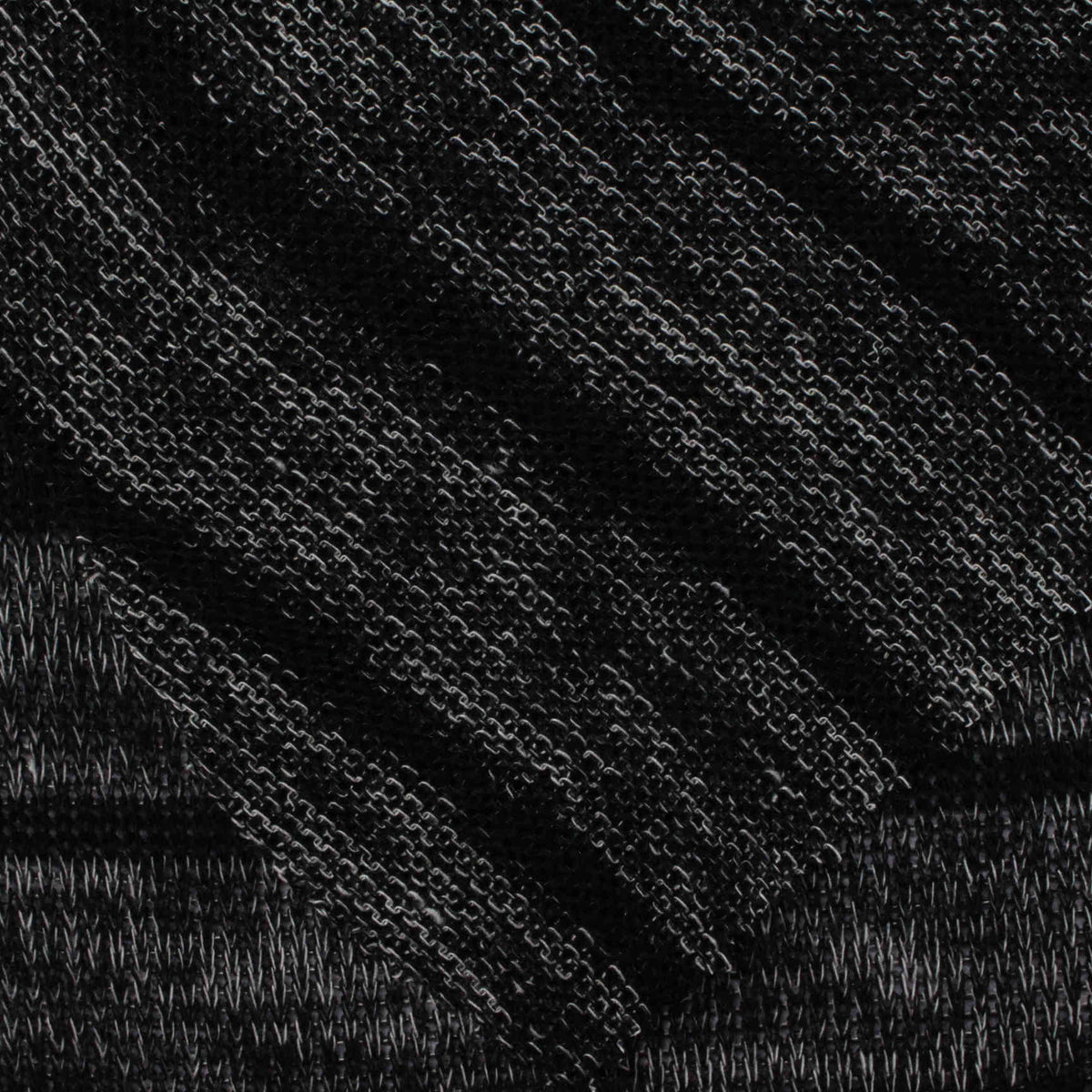 Black Heathered-Marl Chunky Knit, Viscose-Poly, 122 gsm