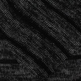 Black Heathered-Marl Chunky Knit, Viscose-Poly