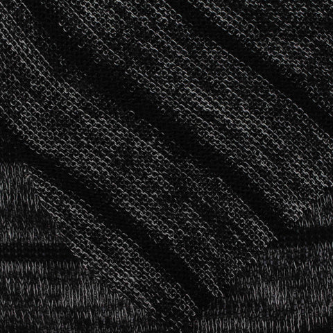 Black Heathered-Marl Chunky Knit, Viscose-Poly, 122 gsm