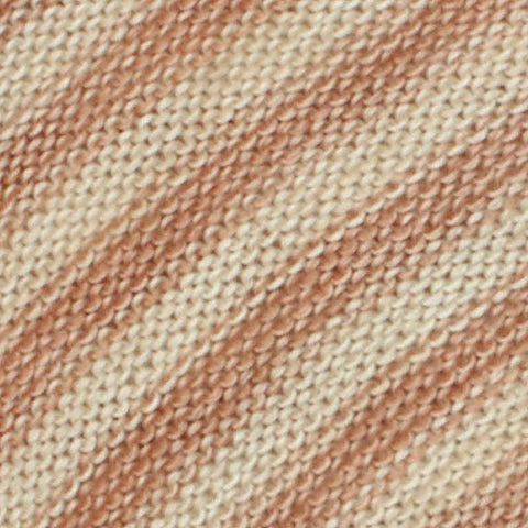 Cream Stripes Chunky Knit, Viscose-Poly