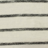 Black Horizontal-Stripe Chunky Knit, Poly-Viscose
