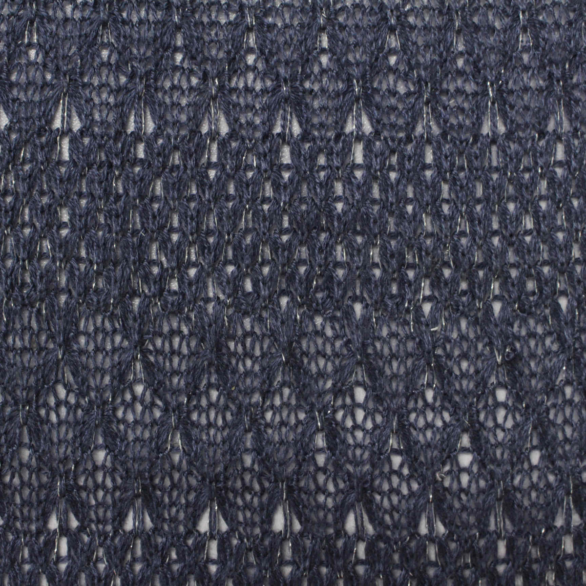 Navy Openwork Chunky Knit, Poly-Acrylic