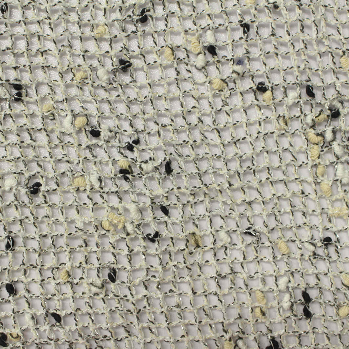 Black Flecks Chunky Knit, Polyester, 250 gsm