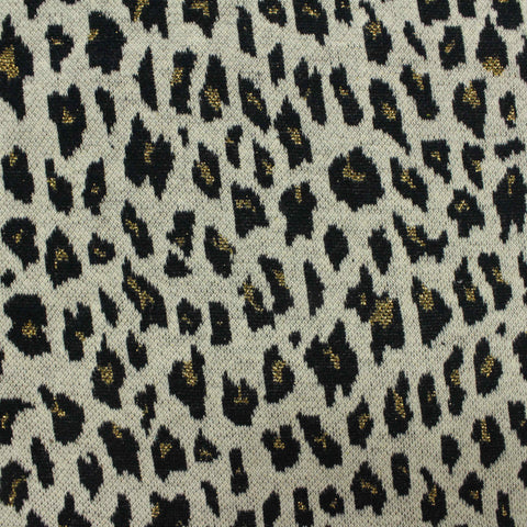 Cream Leopard Jacquard, Cotton