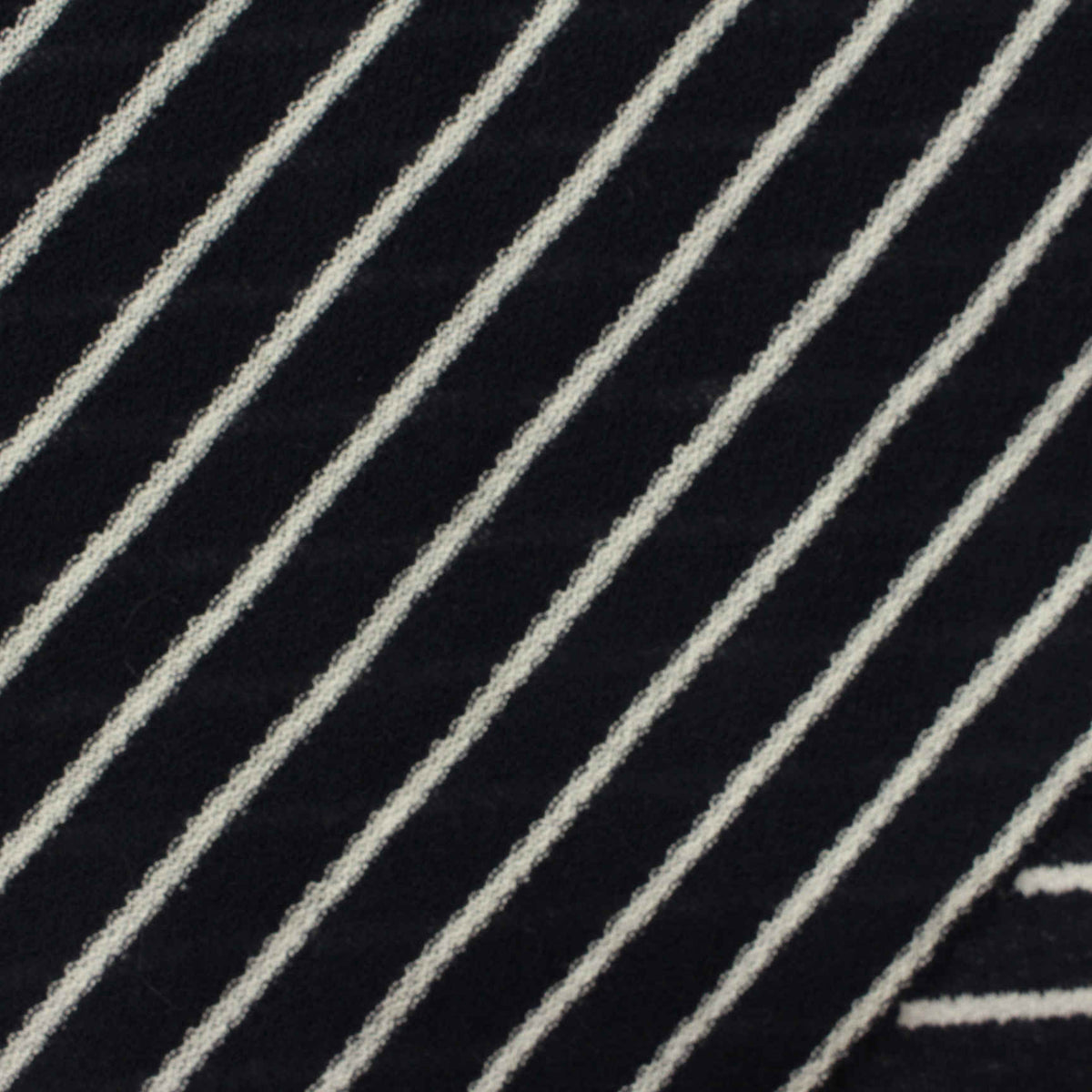 Off-White Diagonal-Stripe Linen-Look, Poly-Viscose