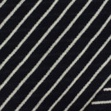 Off-White Diagonal-Stripe Linen-Look, Poly-Viscose