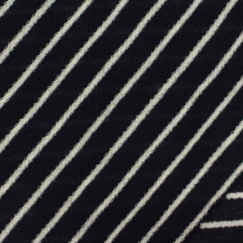 Off-White Diagonal-Stripe Linen-Look, Poly-Viscose