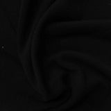 Viscose Polyester Stretch Chunky Knit Fabric, 180 gsm, 170 cm — Black